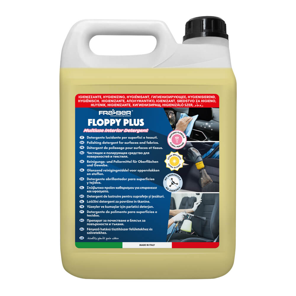 Floppy Plus di Fra-Ber: Il Detergente per Tappezzeria e Tessuti per Auto