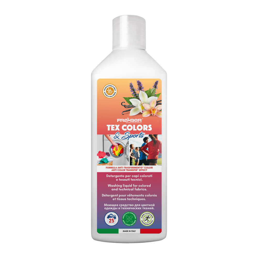 Tex Colors di Fra-Ber: Il Detersivo Liquido per Capi Scuri Colorati e Sportivi