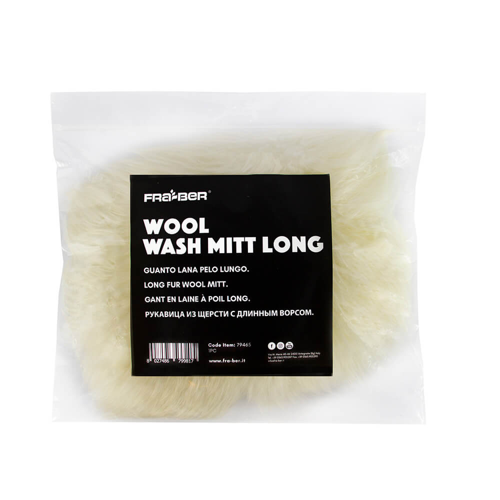 Wool Wash Mitt di Fra-Ber Guanti in Lana a Pelo Corto o Lungo per Lavaggio Auto