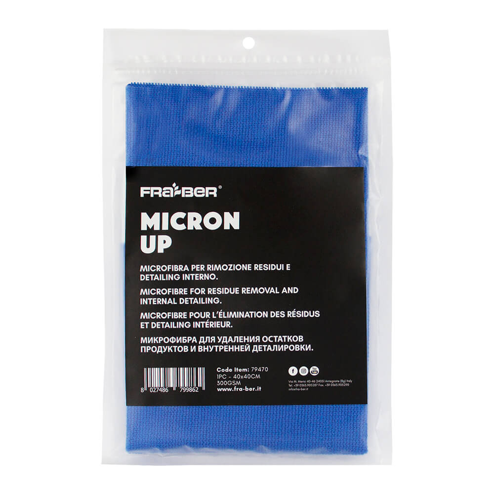 Micron Up di Fra-Ber: Il Panno Microfibra Multiuso per Auto